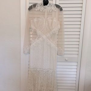 Jonathan Sinkhai lace long sleeve dress Sz 4
